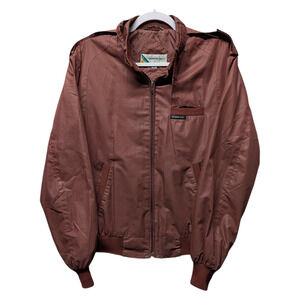 80s Members Only Maroon Full zip Jacket